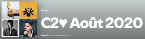 Playlist C2♥ d’Août 2020