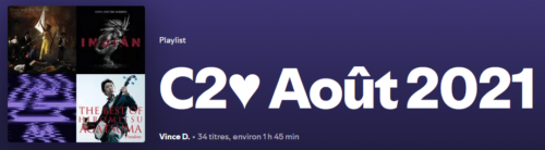 Playlist C2♥ d’Août 2021