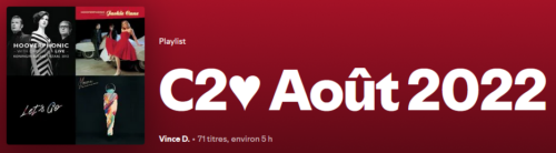 Playlist C2♥ d’Août 2022