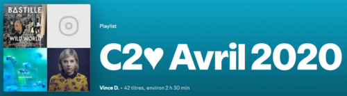 Playlist C2♥ d’Avril 2020
