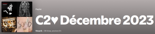 Playlist C2♥ de Décembre 2023