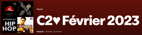 Playlist C2♥ de Février 2023