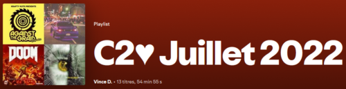 Playlist C2♥ de Juillet 2022
