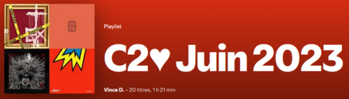 Playlist C2♥ de Juin 2023