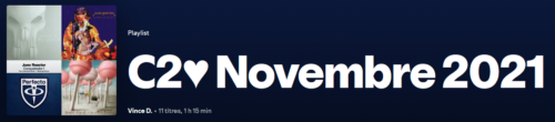 Playlist C2♥ de Novembre 2021